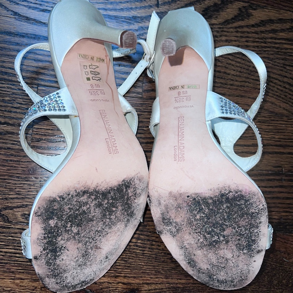 Benjamin Adams Glamorous Silver Rhinestone Heels - Picture 6 of 6